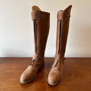 Tredstep Ladies Cashel Front Zip Tall Boot Calf Reg Mahogany